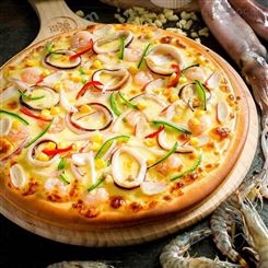 鑫美臣海鲜披萨 半成品西餐美式厚底即食 烘焙原料7寸/9寸