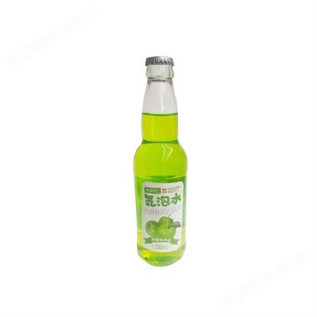 气泡水苹果味汽水330ml玻璃瓶装果味饮品碳酸饮料