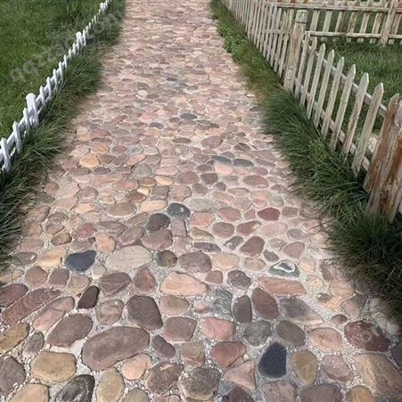 鹅卵石园艺造型公园铺路面用片石庭院铺装饰材料