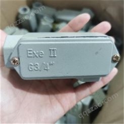 不锈钢防爆穿线盒 BHD51防爆接线盒 直通带吊弯头过线盒