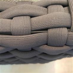 金维PVC纱线织带编绳原材料厂家 特斯林复合包覆纱线编绳休闲椅