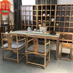 中式复古茶桌茶台 老榆木实木质量保证 简约实用多功能