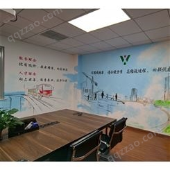 和佳墙画定制企业文化墙 办公室装饰 会议室宣传标语