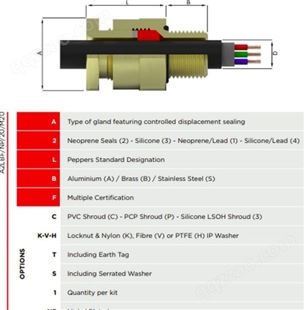 湃勃机电科技 A2LBF系列 单密封非铠装防爆接头 专业生产