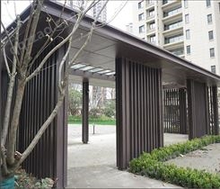 鑫森木廊架钢结构异形钢花架雨棚铝合金不锈钢凉亭子