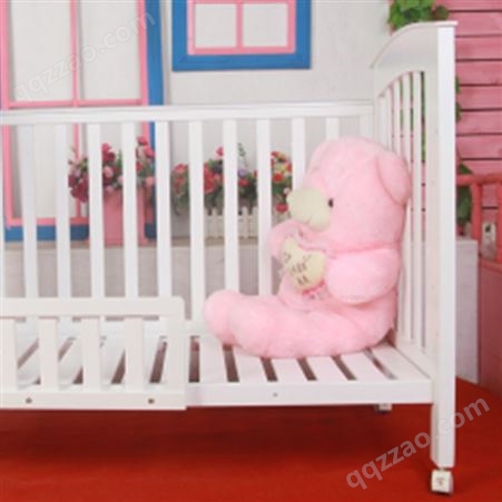 实木带护栏环保安全婴儿童床 规格齐全 支持定制
