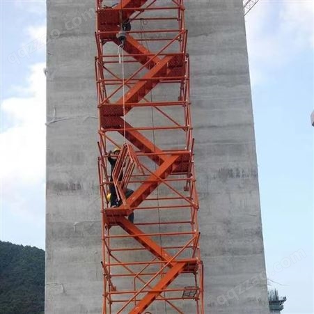 Z型爬梯 工地施工 可拆卸 框架式 桥梁施工用稳定型强 可定制