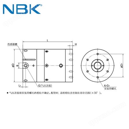 日本NBK RBPS带制动机构气压常闭型线性轴用导轨钳制器 刹车