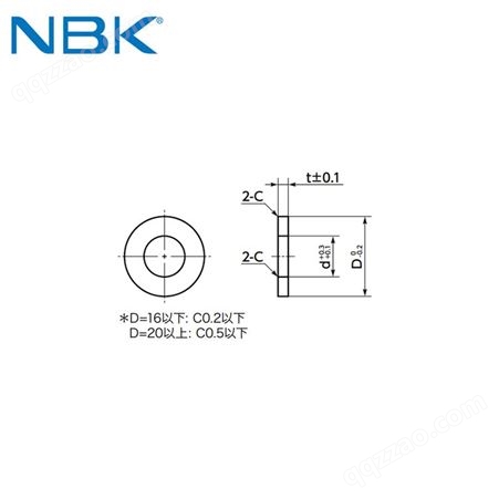 日本NBK 不锈钢调节垫圈 可调整高度防止座面凹陷