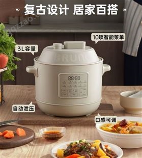 日本BRUNO电压力锅家用小型智能电高压锅多功能预约饭煲自动排气