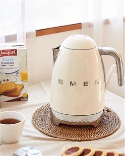 SMEG/斯麦格KLF04电热水壶复古家用泡茶保温一体不锈钢控温电水壶