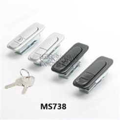 MS738-1MS738-2电柜门锁平面旋钮锁弹跳锁
