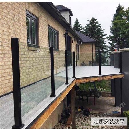 金日盛楼梯扶手定制 钢化玻璃护栏不锈钢立柱 卡槽家用阁楼阳台