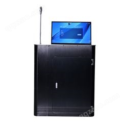 无纸化内置主机液晶升降器 双面显示器升降 会议室超薄电脑升降机