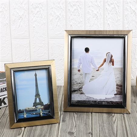 铝合金7寸婚纱照相框摆台影楼后期相册照片可冲洗打印