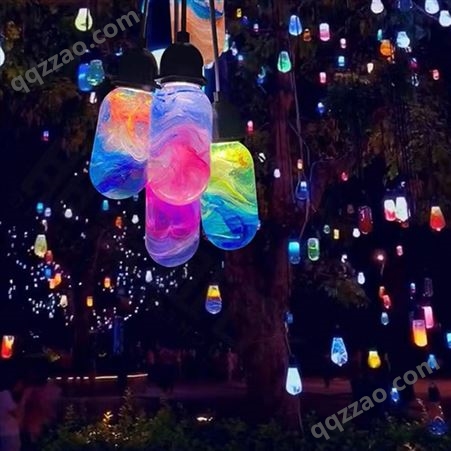 LED琥珀琉璃灯户外景区亮化照明挂树许愿灯防水 网红创意装饰灯具