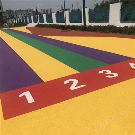 桂林永福大型游乐场地设施体育馆塑胶跑道防滑