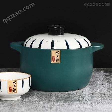 CODA濑户烧砂锅D2017家用简约釉下彩陶瓷锅4.2L焖炖煮锅 优价批发