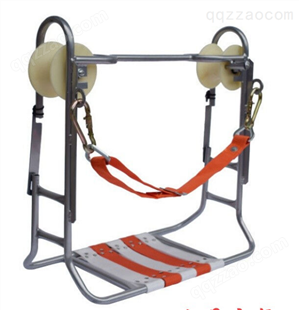 钢绞线滑椅光缆通信滑板车电信施工滑车高空安全滑椅挂线车好双轮
