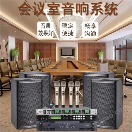 帝琪专业会议扩声方案设计会议音箱系统设备一拖四无线领夹话筒DI-3804