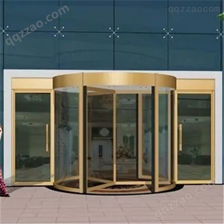 天津定做旋转门 钢化玻璃旋转门安装 生产厂家
